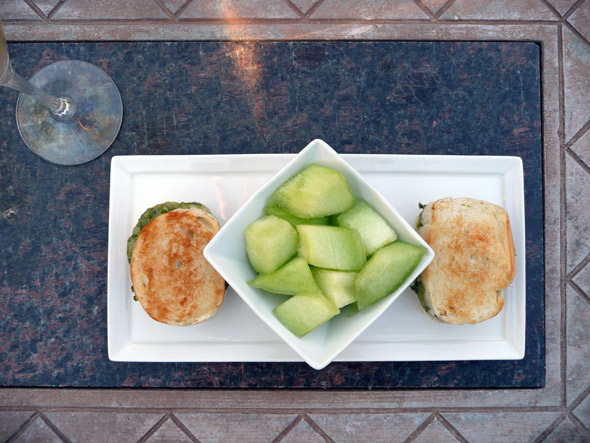 Green Grilled Cheese Sandwich (Avocado, Spinach, & Havarti)