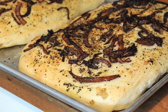 Caramelized Onion & Garlic Foccaccia