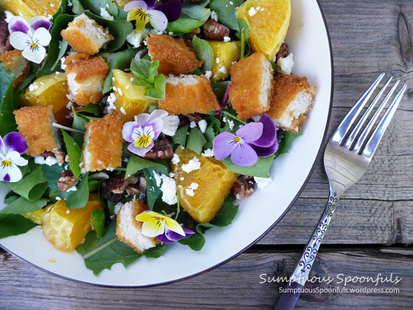 Jump Up Chicken Orange Salad with Feta & Toasted Pecans