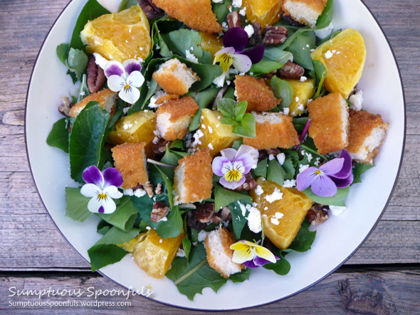 Jump Up Chicken Orange Salad with Feta & Toasted Pecans
