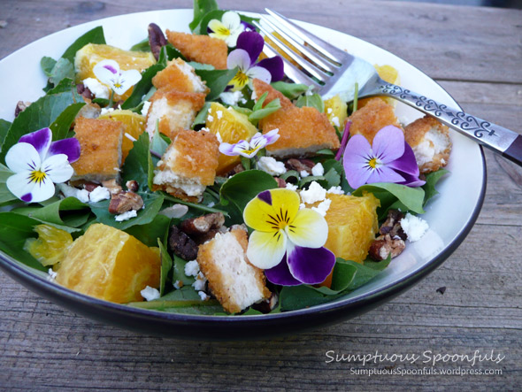 Jump Up Chicken Orange Salad with Feta & Toasted Pecans