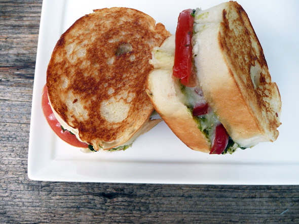 Mini Caprese Grilled Cheese Sandwiches