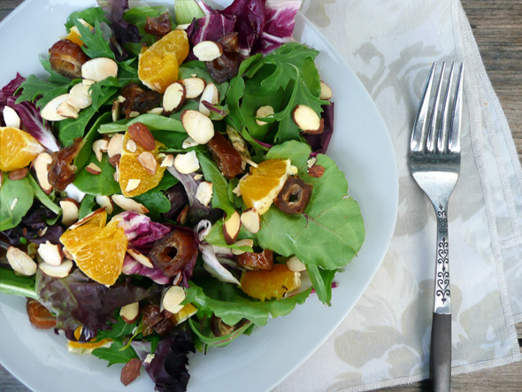 Mom's Orange, Date & Almond Salad