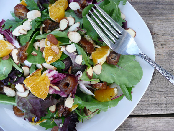 My Mom's Orange, Date, & Almond Salad