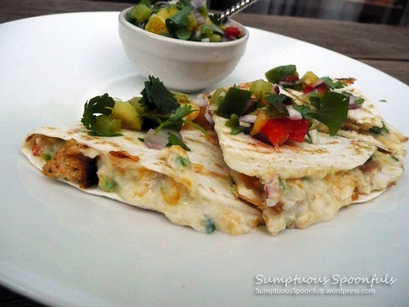 Next Generation Fish & White Bean Quesadillas with Pineapple Salsa