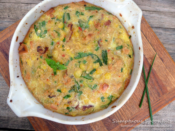 Spicy Smoky Cornbread Pudding