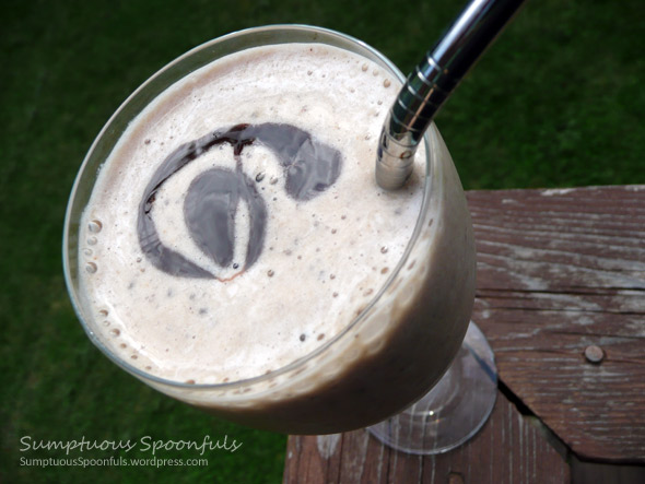 Chocolate Peanut Butter Banana Chia Smoothie 