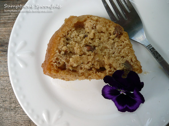 Ginger Rhubarb Rum Cake {Lowfat}