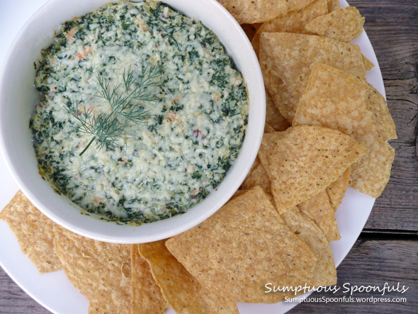 Hot & Cheesy Kale & Salmon Dip