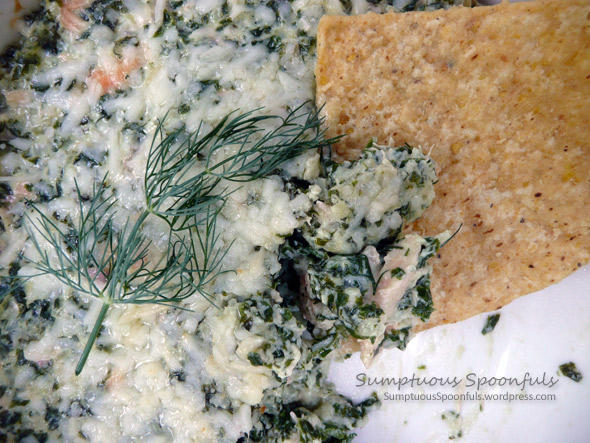 Hot & Cheesy Kale & Salmon Dip