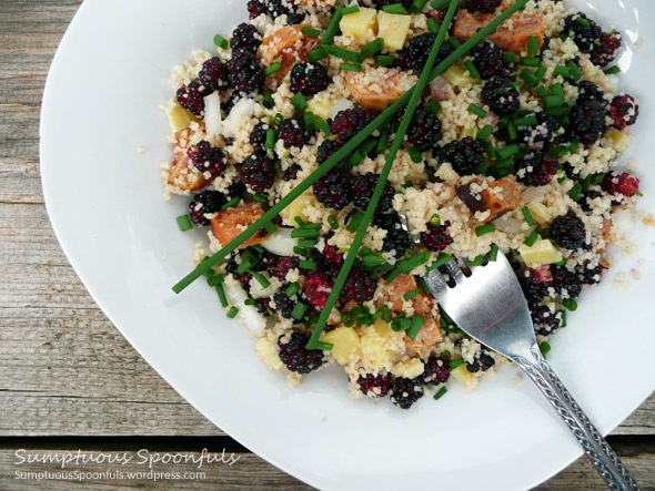 Mulberry, Sausage and Couscous Salad