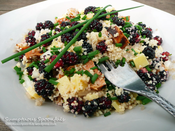 Mulberry, Sausage, and Dubliner Cheese Salad