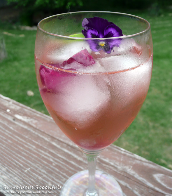 Very Berry Basil Wine Spritzer