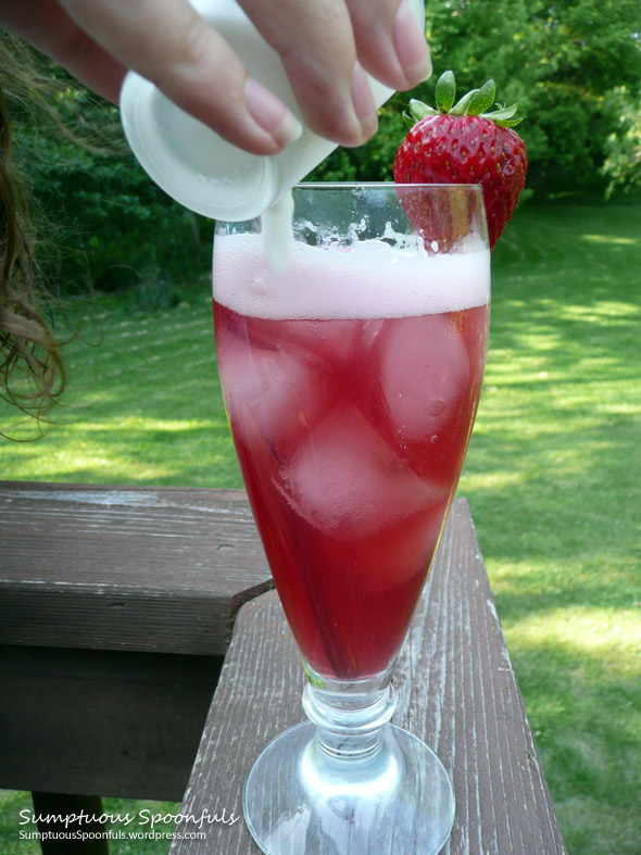 Very Berry Basil Italian Cream Sodas