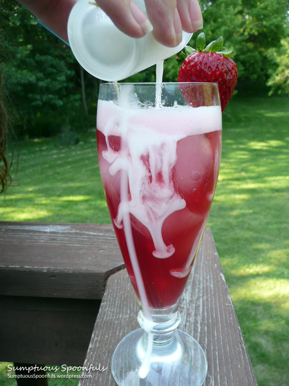 Very Berry Basil Italian Cream Sodas