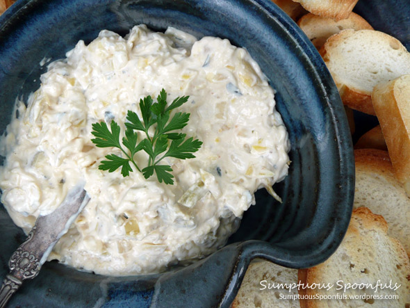 Eating the Alphabet: Creamy Lemon Artichoke Dip