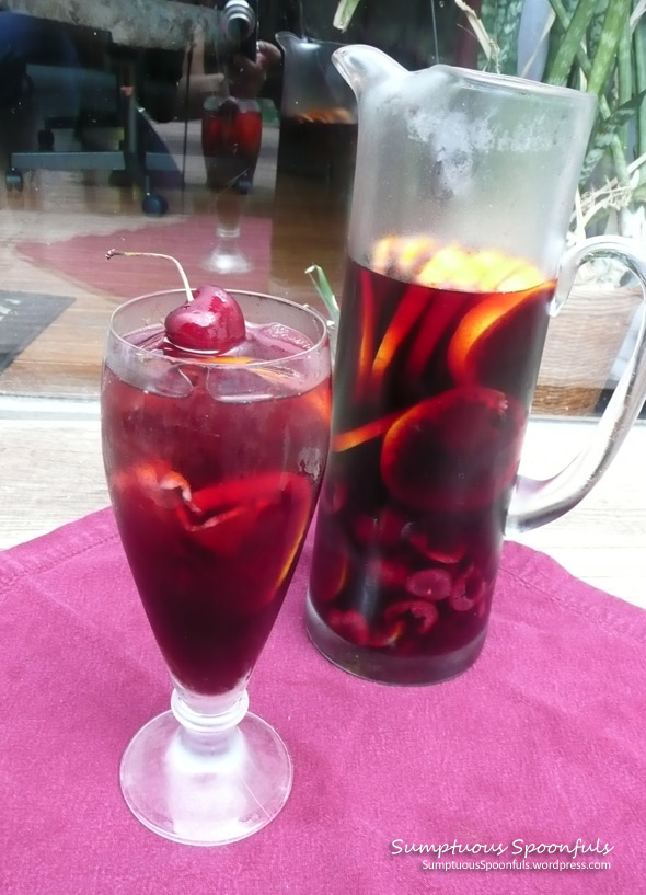 Red Cherry Rosemary Sangria