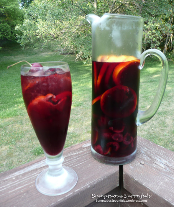 Red Cherry Rosemary Sangria