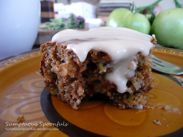 Whiskey Green Tomato Cake