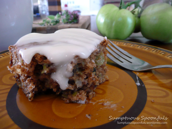 Whiskey Green Tomato Cake