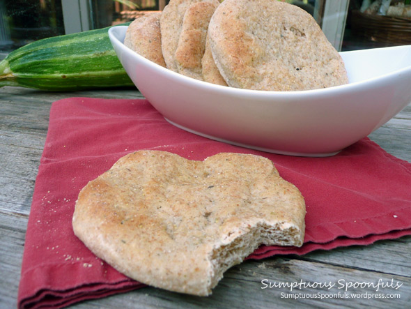 Italian Zucchini Asiago Whole Wheat Flatbread