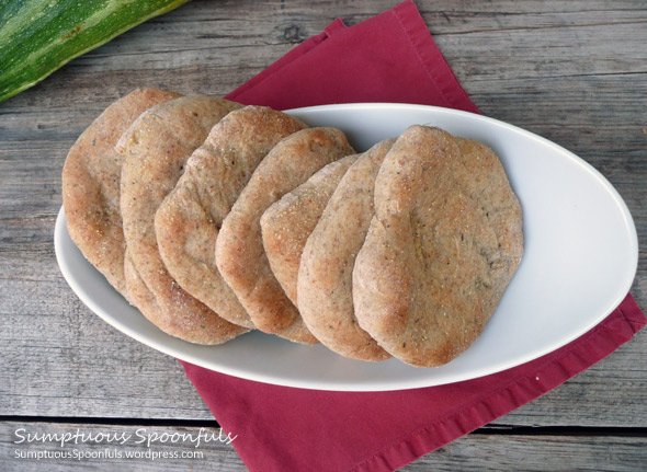 Italian Zucchini Asiago Whole Wheat Flatbread