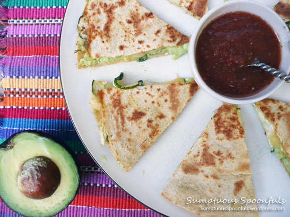 Zucchini Avocado Quesadilla