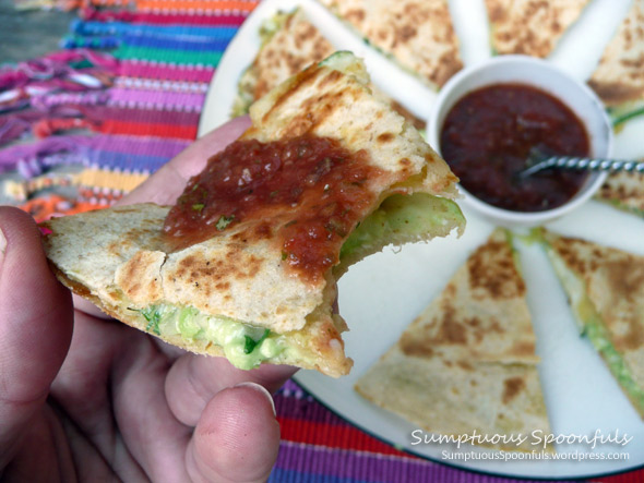 Zucchini Avocado Quesadilla