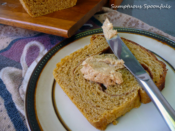 Pumpkin Swirl Bread with Pumpkin Maple Mascarpone Spread