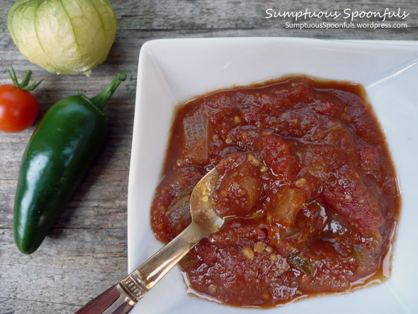 Spicy Hot Tomato Tamatillo Jam