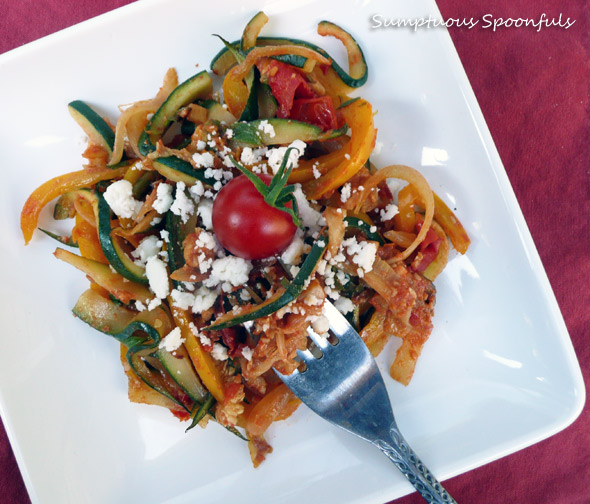 Sundried Tomato Pesto Harvest Vegie Noodles