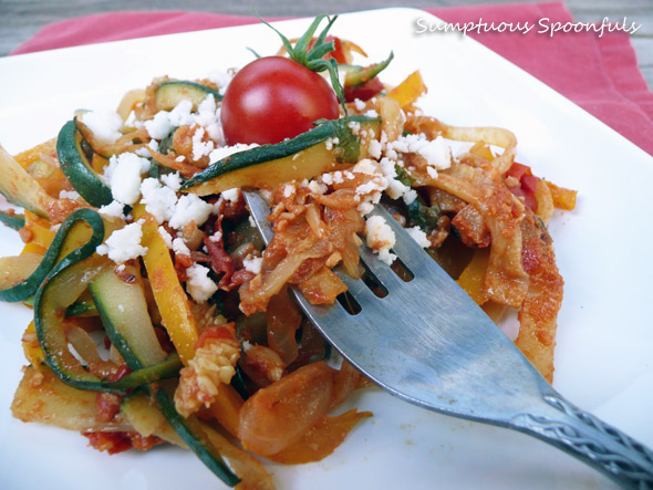 Sundried Tomato Pesto Harvest Vegie "Noodles"