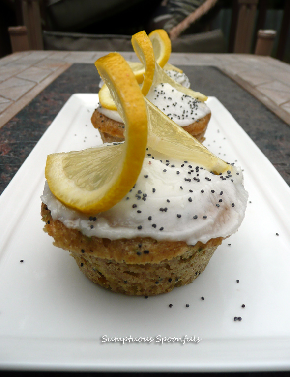 Zucchini Lemon Poppy Seed Cupcakes