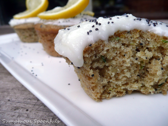 Zucchini Lemon Poppy Seed Cupcakes