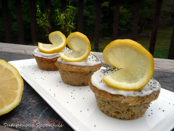 Zucchini Lemon Poppy Seed Cupcakes