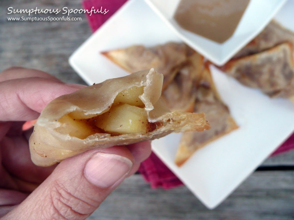 Apple Pie Wontons {Baked ~ Low Sugar}