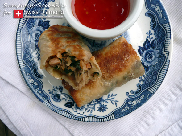 Asian Chicken, Shrimp & Kale Egg Rolls