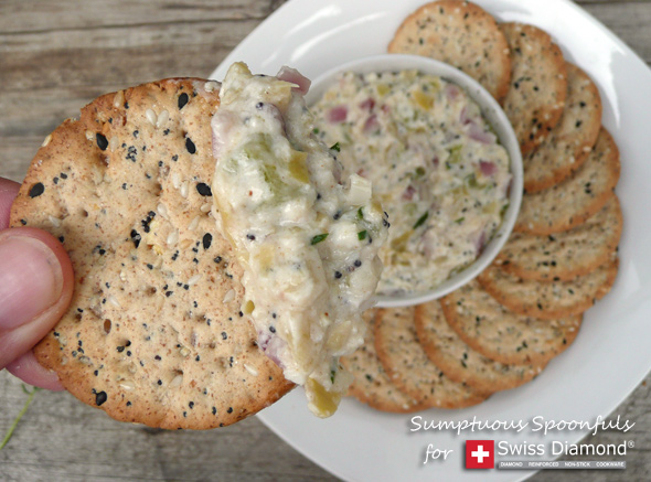 Crab Artichoke Dip with Asiago & Bacon