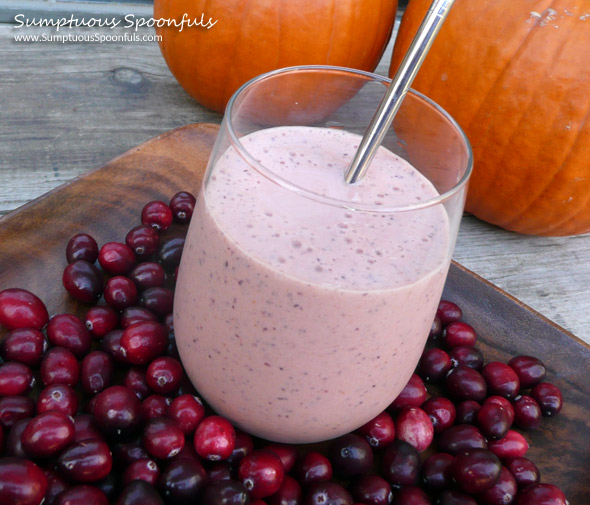 Pumpkin Maple Cranberry Protein Smoothie