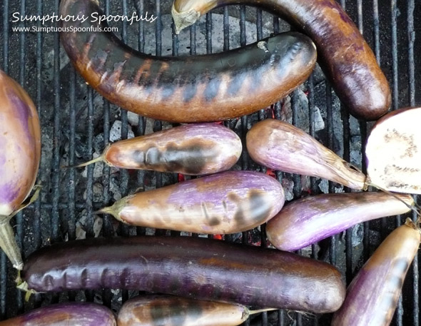 Fire Roasting Eggplant