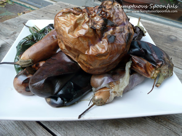 Roasted Eggplant and Peppers