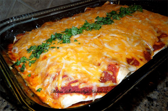 Shredded Beef Enchiladas