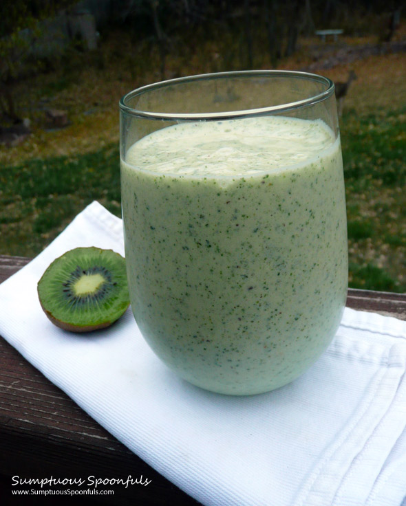 Tropical Kiwi Monster Protein Kale Smoothie