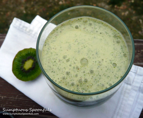 Tropical Kiwi Monster Protein Kale Smoothie