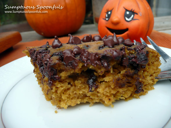 Yum Yum Pumpkin Bars {Low fat, with Low Sugar Option}