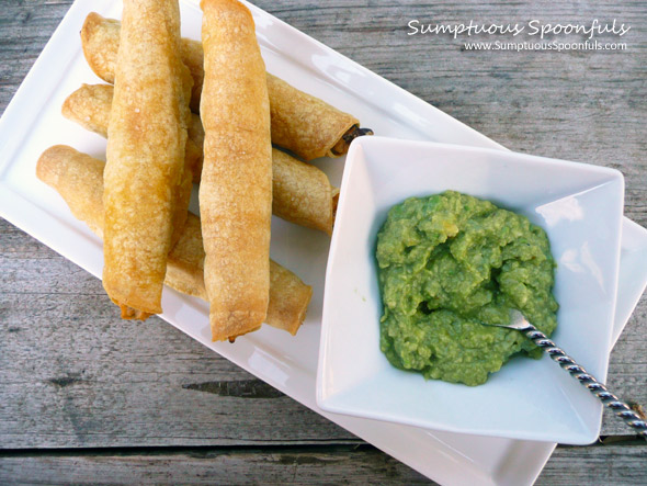 Baked Cheesy Chicken Taquitos
