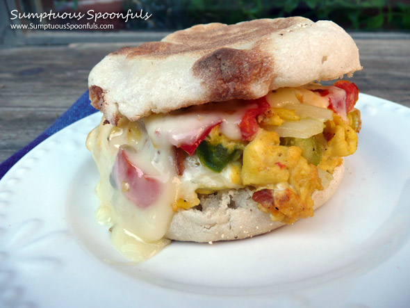 Breakfast Sandwich Supreme ~ SumptuousSpoonfuls.com