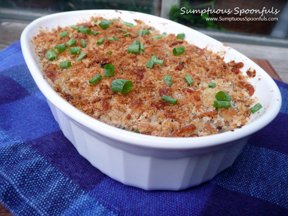 Purple Hashbrown Mushroom Casserole Au Gratin