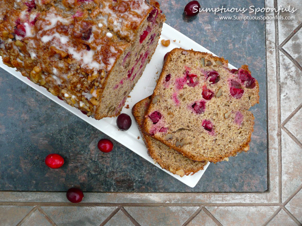 Spiced Cranberry Rum Bread with Walnuts