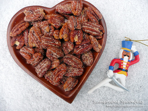 Butter Rum Sweet Spiced Pecans ~ from Sumptuous Spoonfuls #spiced #nuts #recipe